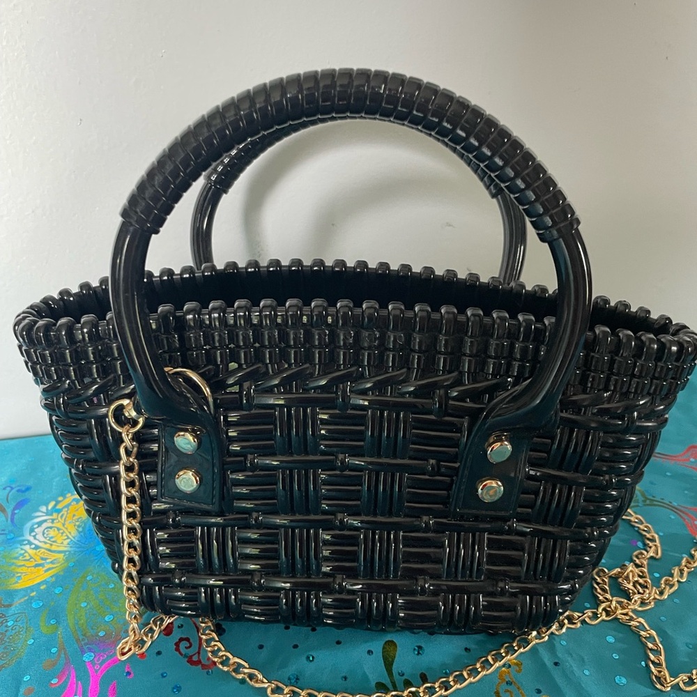 NWT Lunamoon Black Jelly Style Bag - Picture 4 of 7